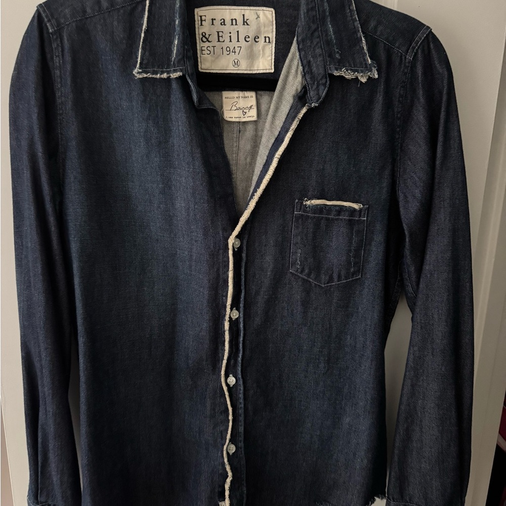 Frank & Eileen Navy Denim Shirt